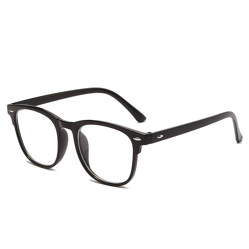 Light Blocking Glasses Jelly Square Clear Lens Anti Eyestrain Spe...