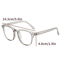 Light Blocking Glasses Jelly Square Clear Lens Anti Eyestrain Spe...