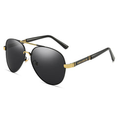 Men's Polarized Pilot Sunglasses for Day and Night Use