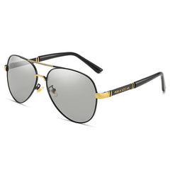 Men's Polarized Pilot Sunglasses for Day and Night Use