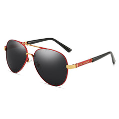 Men's Polarized Pilot Sunglasses for Day and Night Use