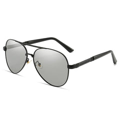 Men's Polarized Pilot Sunglasses for Day and Night Use