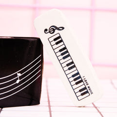 Piano Pattern Pencil Erasers For Students and Office Supplies