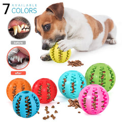 Dog Silicone Ball Toy Leaking Food Rubber Chew Molar Interactive Toy