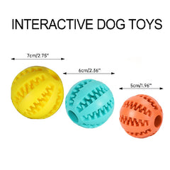 Dog Silicone Ball Toy Leaking Food Rubber Chew Molar Interactive Toy