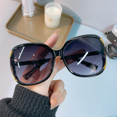 Camellia Flower Sunglasses Women Gradient UV400