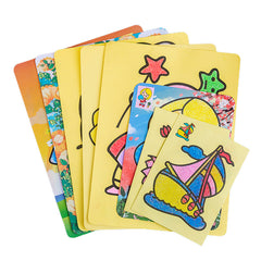 10pcs Sand Painting Set DIY Colorful Sand Making Cartoon Small Gift
