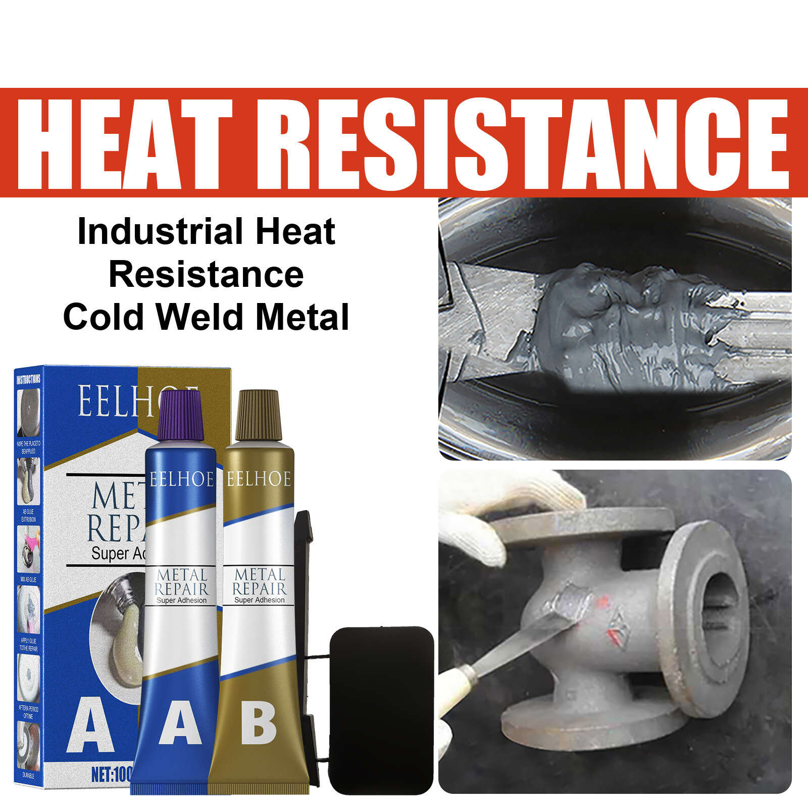 Waterproof Welding Glue for Iron Casting Repairs