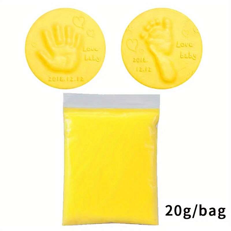 20g Soft Clay Fluffy Material Baby Hand Foot Print DIY Toy