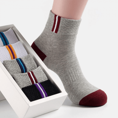5pairs Men's Autumn Winter Sports Mid calf Socks