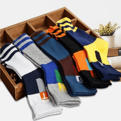 5pairs Men's Autumn Winter Sports Mid calf Socks