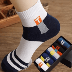 5pairs Men's Autumn Winter Sports Mid calf Socks