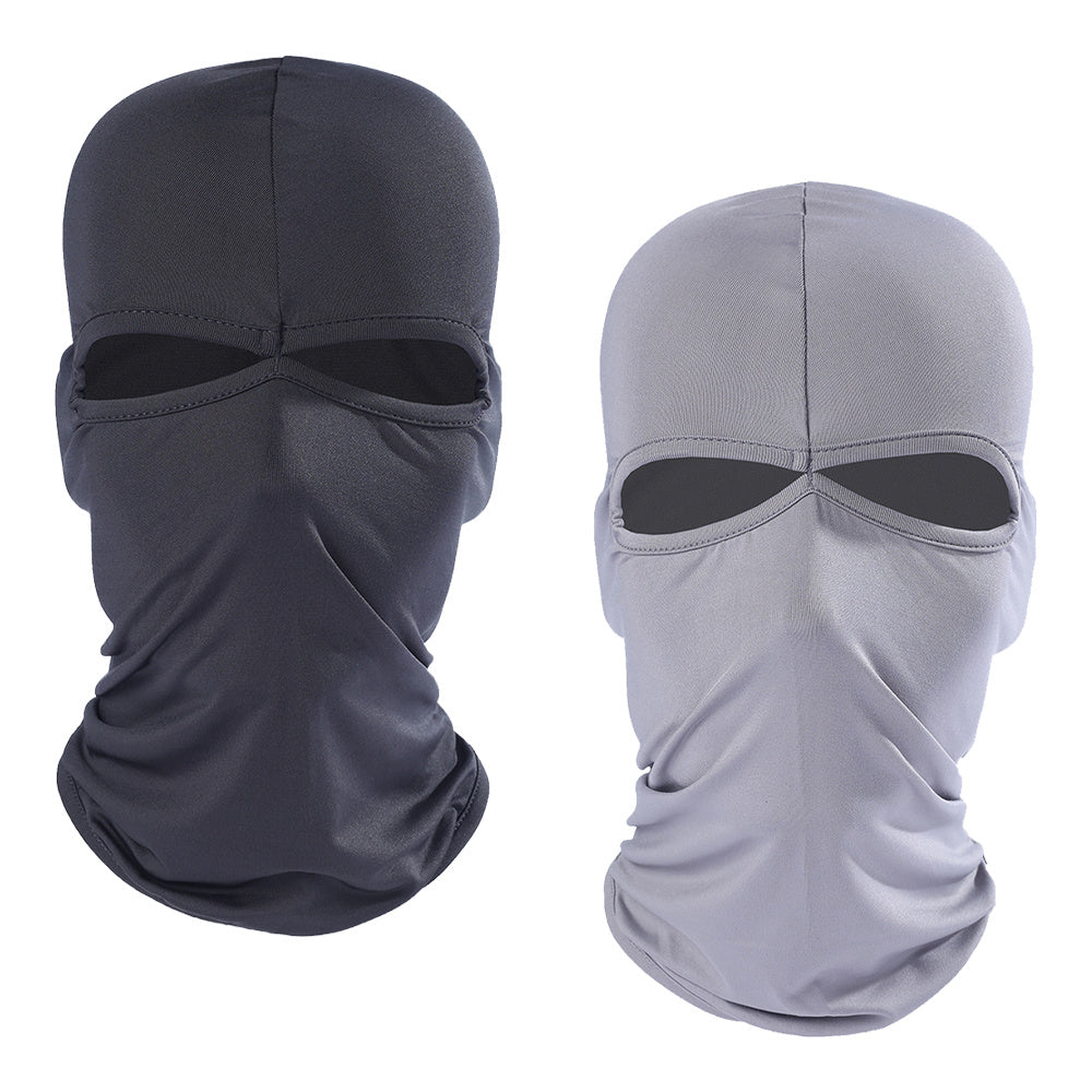 2pcs Unisex Balaclava Full Face Mask Sun UV Protection Quick Dry Helmet Liner