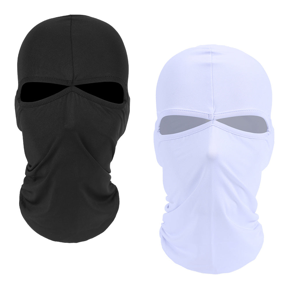 2pcs Unisex Balaclava Full Face Mask Sun UV Protection Quick Dry Helmet Liner