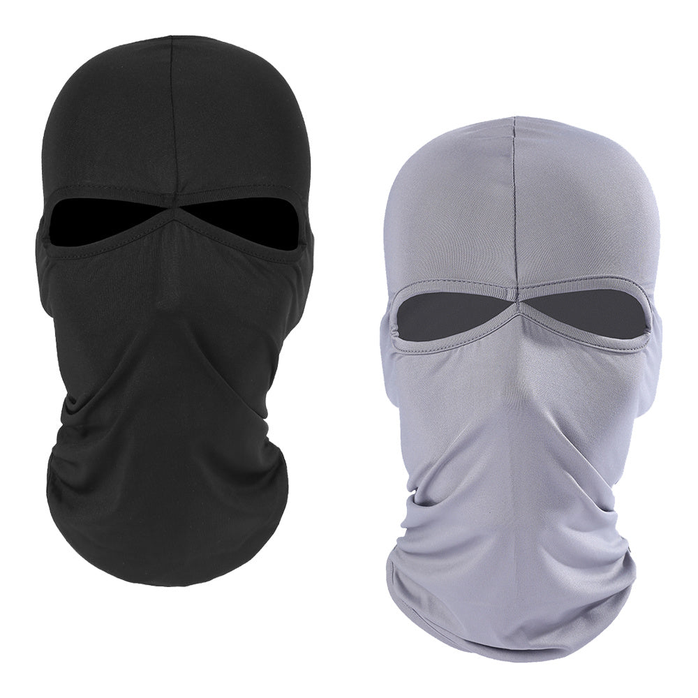 2pcs Unisex Balaclava Full Face Mask Sun UV Protection Quick Dry Helmet Liner