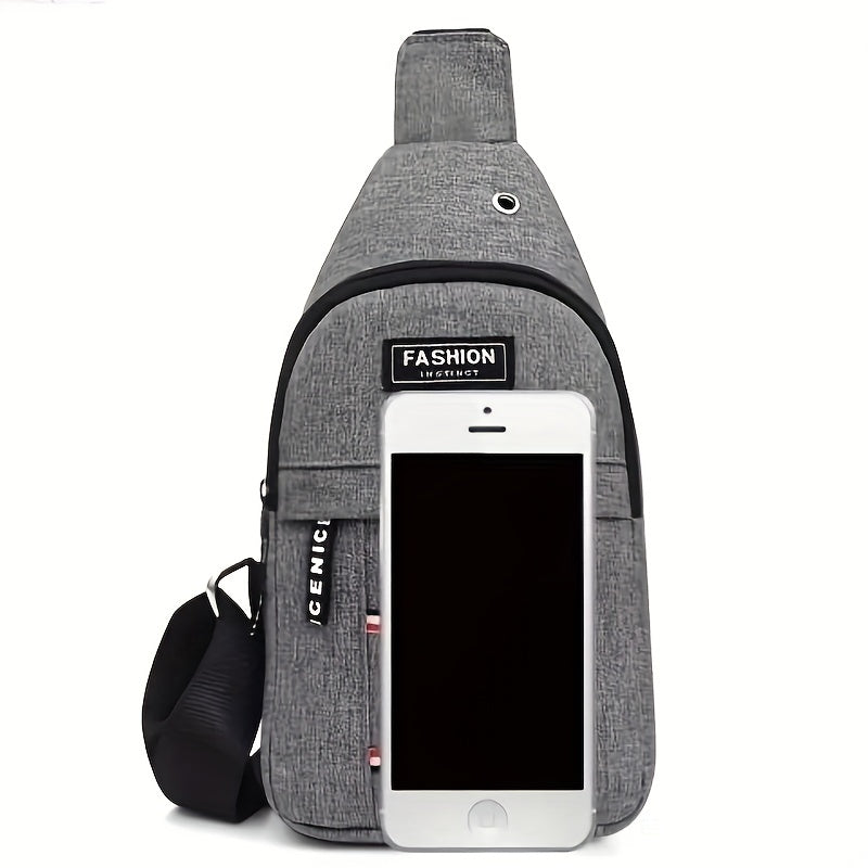 Sports Chest Bag For Mountaineering Cycling With Earphone Hole