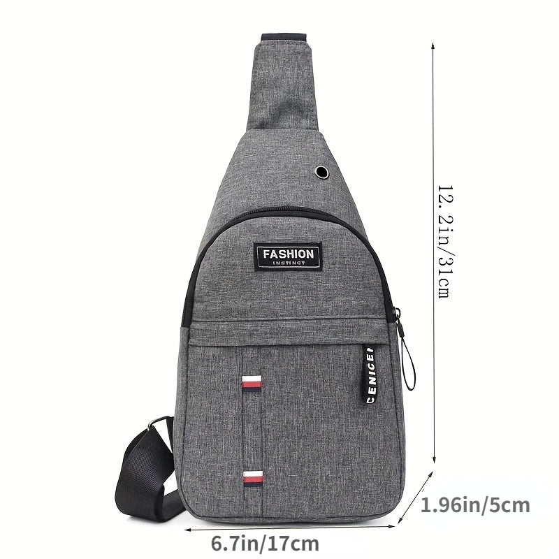 Sports Chest Bag For Mountaineering Cycling With Earphone Hole