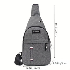 Sports Chest Bag For Mountaineering Cycling With Earphone Hole