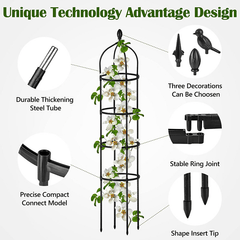 Garden Obelisk 25 10in Iron Pipe Climbing Vine Flower Rack