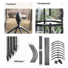 Garden Obelisk 25 10in Iron Pipe Climbing Vine Flower Rack