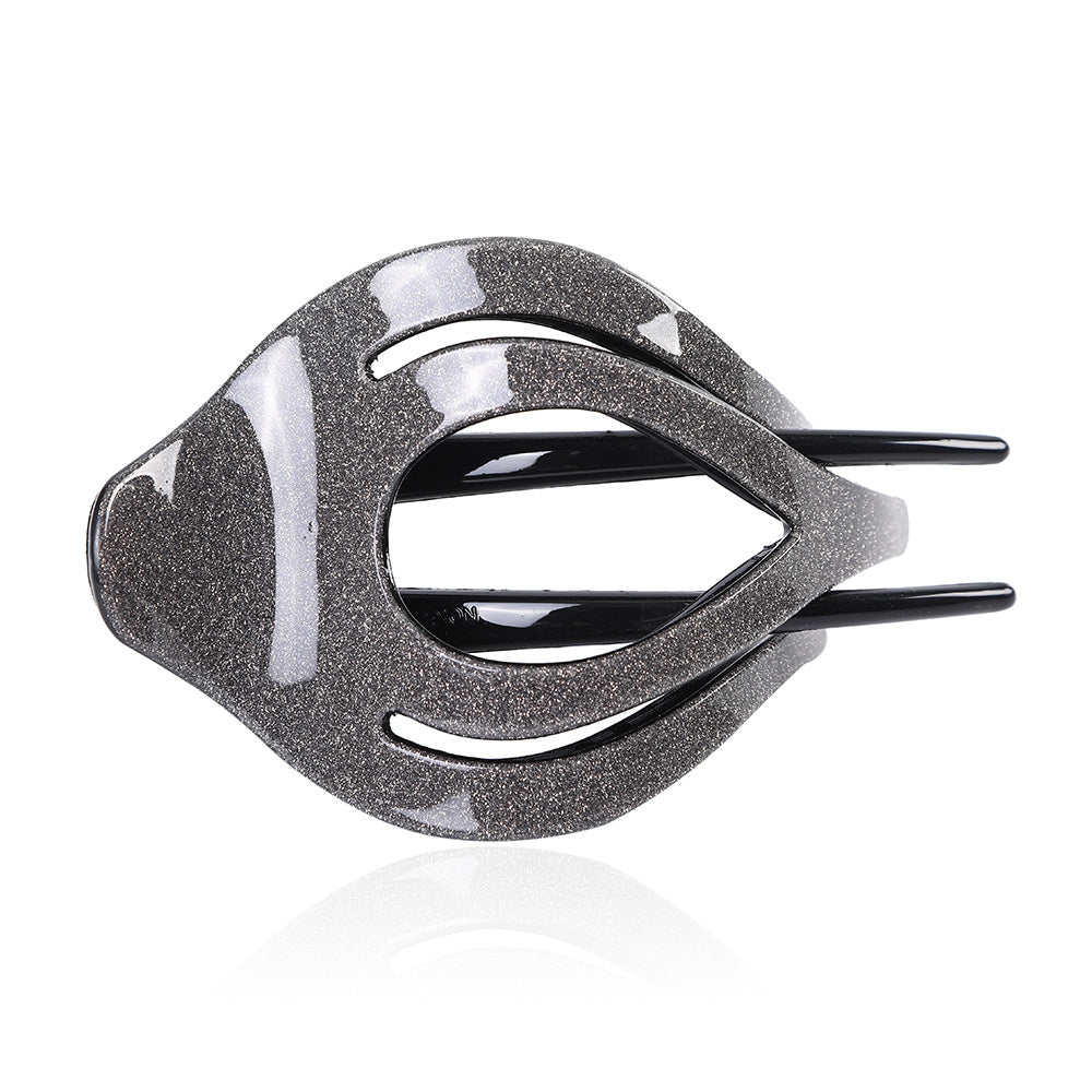 Retro Sequin Glossy Hair Clip Plastic Hair Accessories