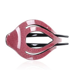 Retro Sequin Glossy Hair Clip Plastic Hair Accessories