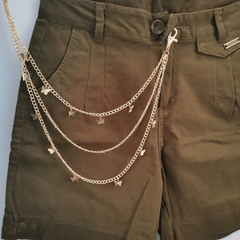 Layer Butterfly Belt Waist Chain HipHop Keychain Jewelry Gift Men