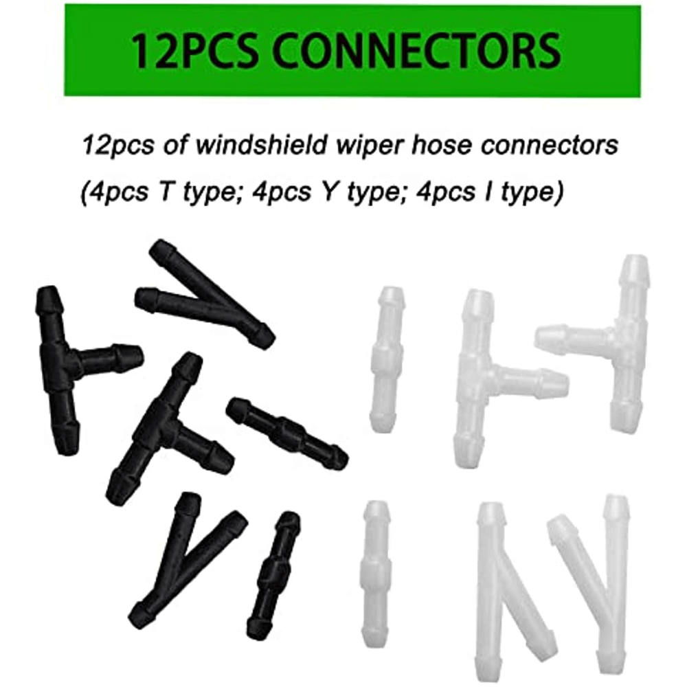 4m Windshield Washer Hose Kit With 12 Connectors