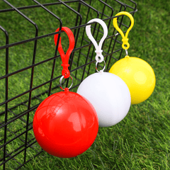 Waterproof Mini Raincoat Ball w/ Keychain for Adults