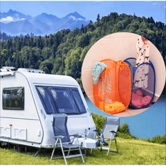 Collapsible Pop-Up Mesh Laundry Basket