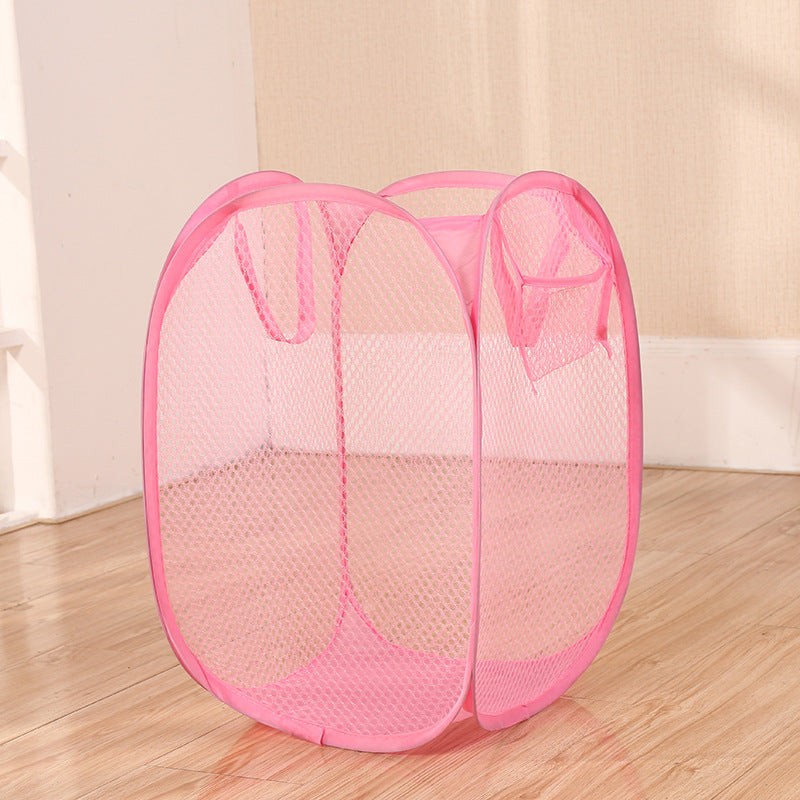 Collapsible Pop-Up Mesh Laundry Basket