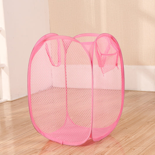 Collapsible Pop-Up Mesh Laundry Basket