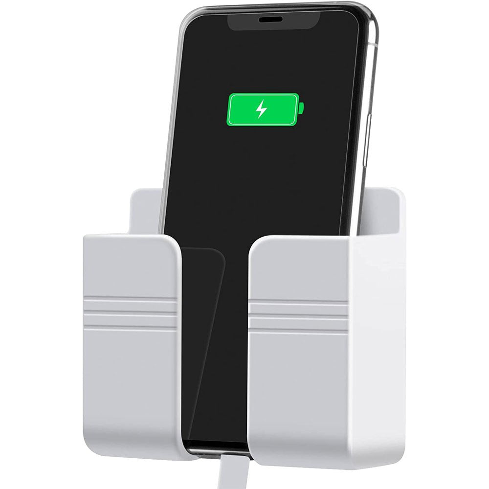 Wall Mount Phone Organizer Storage Box Remote Control Phone Bracket Organizer