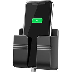 Wall Mount Phone Organizer Storage Box Remote Control Phone Bracket Organizer