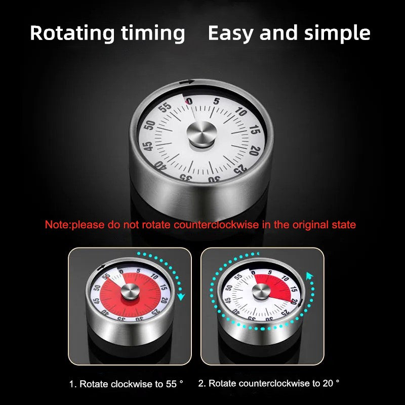 Magnet Kitchen Timer Mechanical Alarm Clock