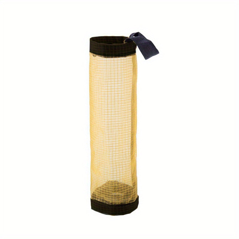 Mesh Hanging Plastic Bag Dispenser - Kitchen Organization Solution