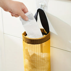 Mesh Hanging Plastic Bag Dispenser - Kitchen Organization Solution