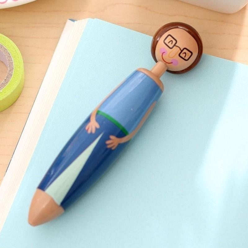 1pc Cartoon Ballpoint Pen Doll Pen Student Office Stationary Gift Random