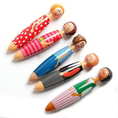 1pc Cartoon Ballpoint Pen Doll Pen Student Office Stationary Gift Random
