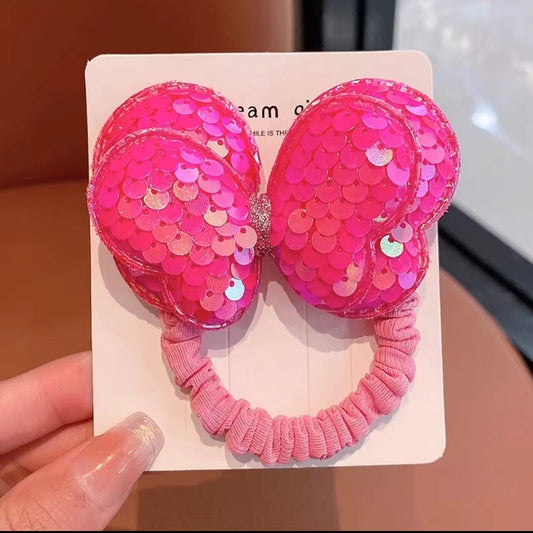 Colourful Sequin Butterfly Hair Bands for Girls