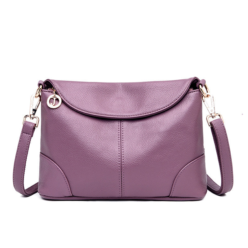 Middle Aged Mother Crossbody Bag Solid Single Shoulder Purse