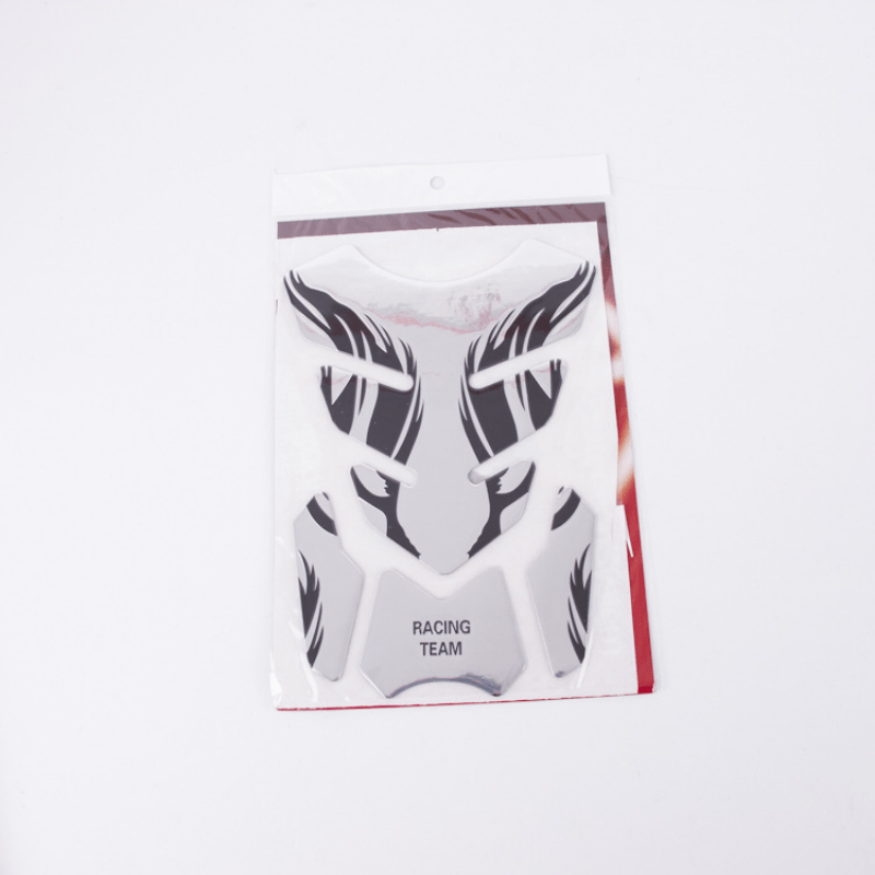 3D Stereo Motorcycle Fuel Tank Fishbone Sticker Waterproof Scratch resistant
