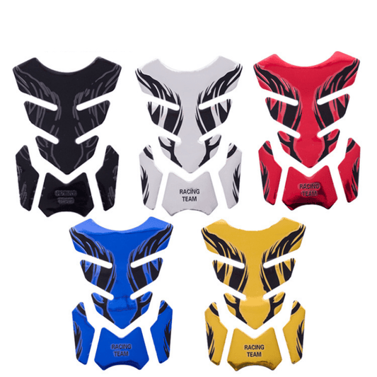 3D Stereo Motorcycle Fuel Tank Fishbone Sticker Waterproof Scratch resistant