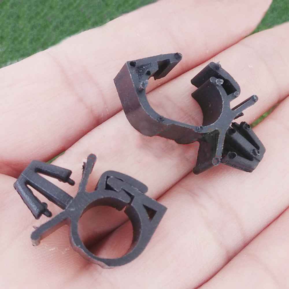10pcs Car Wiring Harness Fastener Retainer Clip Corrugated Pipe Tie Wrap
