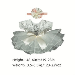 Newborn Baby Sunflower Tutu Bow Skirt Outfit