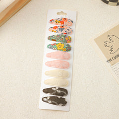 10 Pcs Flower Hair Clip Snap Barrette Hair Slides Non Slip Hair Decoration