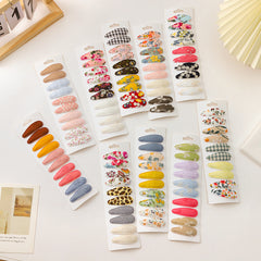 10 Pcs Flower Hair Clip Snap Barrette Hair Slides Non Slip Hair Decoration