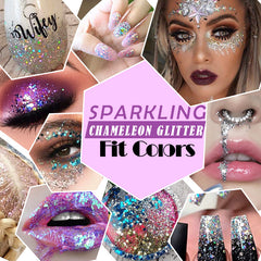 Colorful Mermaid Sequin Gel Eyeshadow Cream