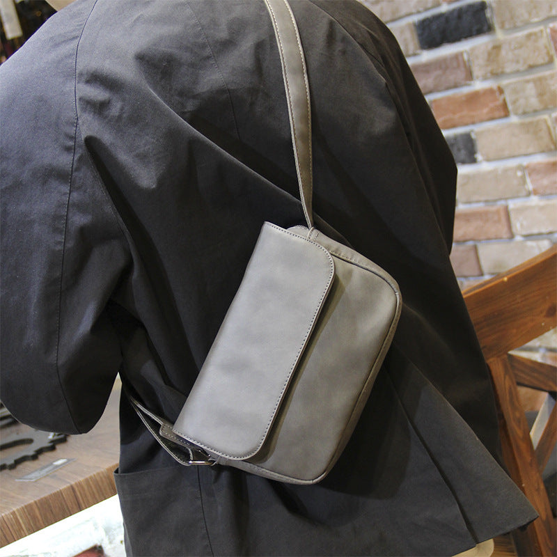 Men's PU Leather Shoulder Bag Casual Small Crossbody Bag