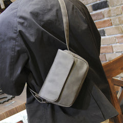 Men's PU Leather Shoulder Bag Casual Small Crossbody Bag